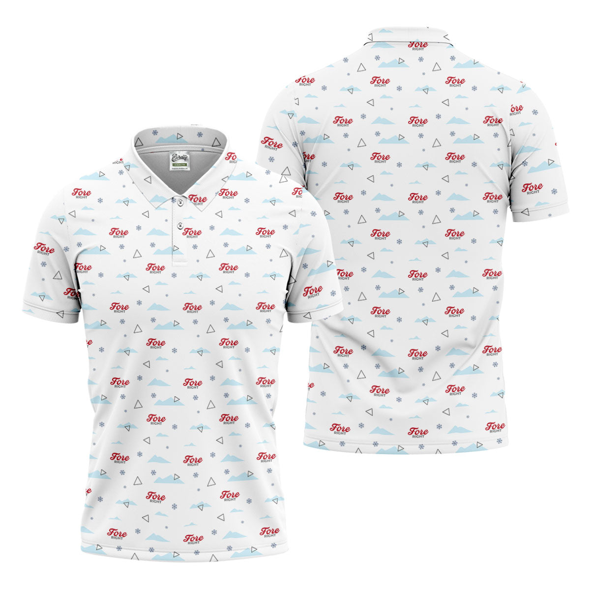 Fore Right Men's Funny Golf Shirts, Golf And Beer Polo ShirtFor Men, Golf Shirts For Men