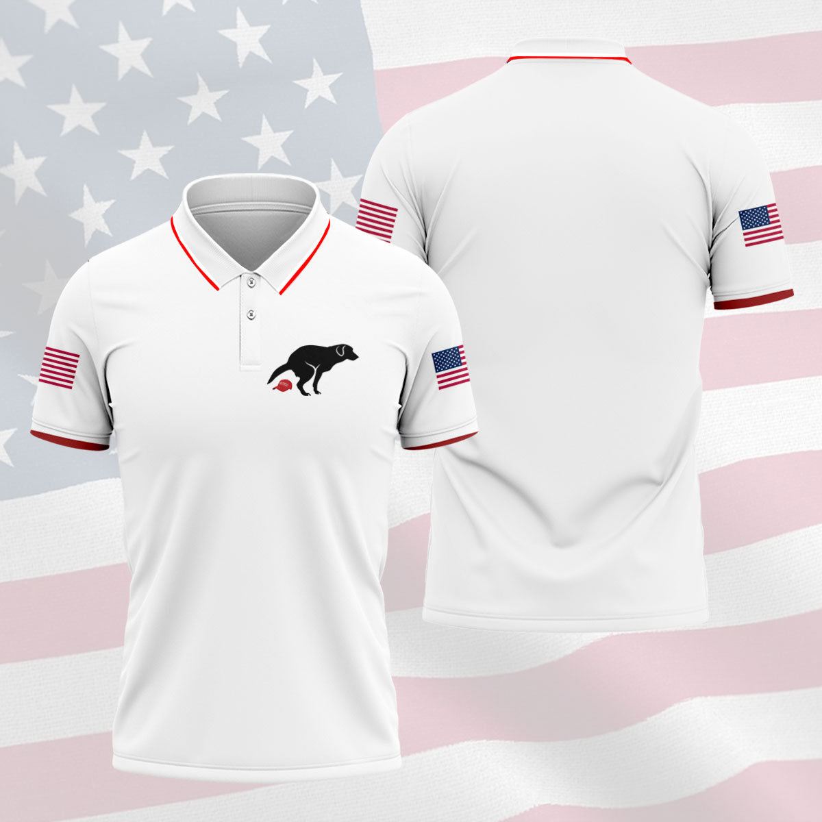 Funny Sarcastic Dog 250 Years Patriotic Golf Shirt, Golf Shirts For Men, 4th Of July Golf Shirt