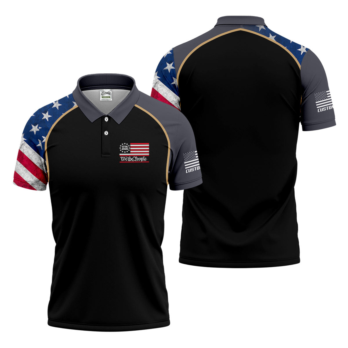 1776-2026 We The People 4th Of July Golf Shirt, Patriotic Golf Shirt, 250 Years Of America Golf Shirts For Men