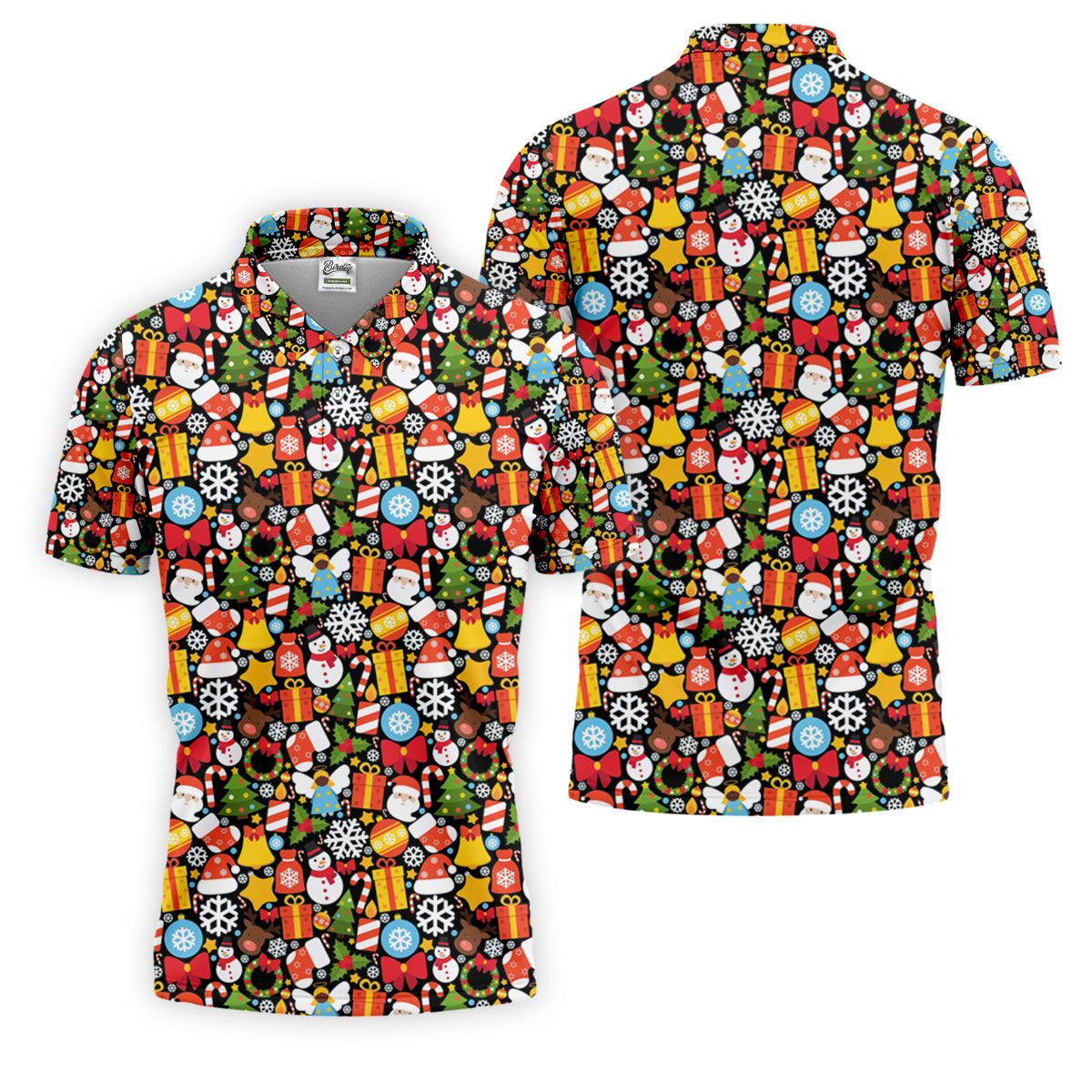 Festive Christmas Golf Tops For Men, Christmas Golf Shirt, Polo ShirtFor Men, Golf Gift For Men