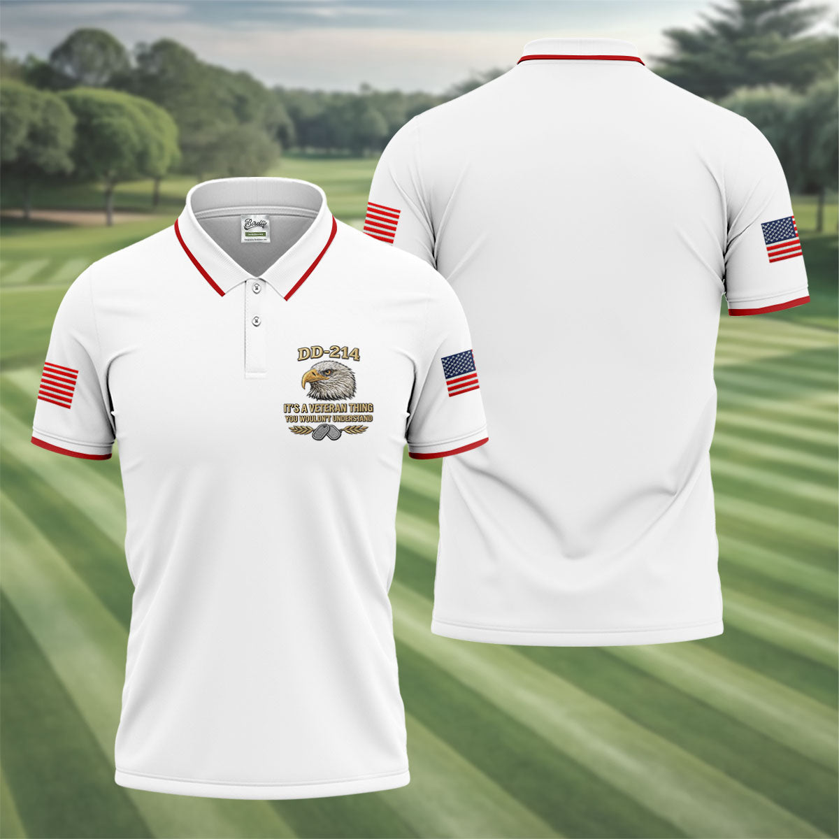 DD 214 Veteran Memorial Patriotic 4th Of July Golf Shirt, 250 Years Polo Shirtor Men