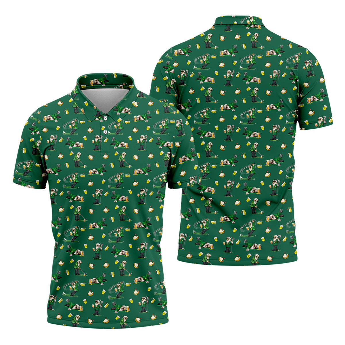 Funny Beer Pimento Cheese Golf Tournament Green Golf Shirt, Golf Shirts For Men, Polo ShirtFor Men