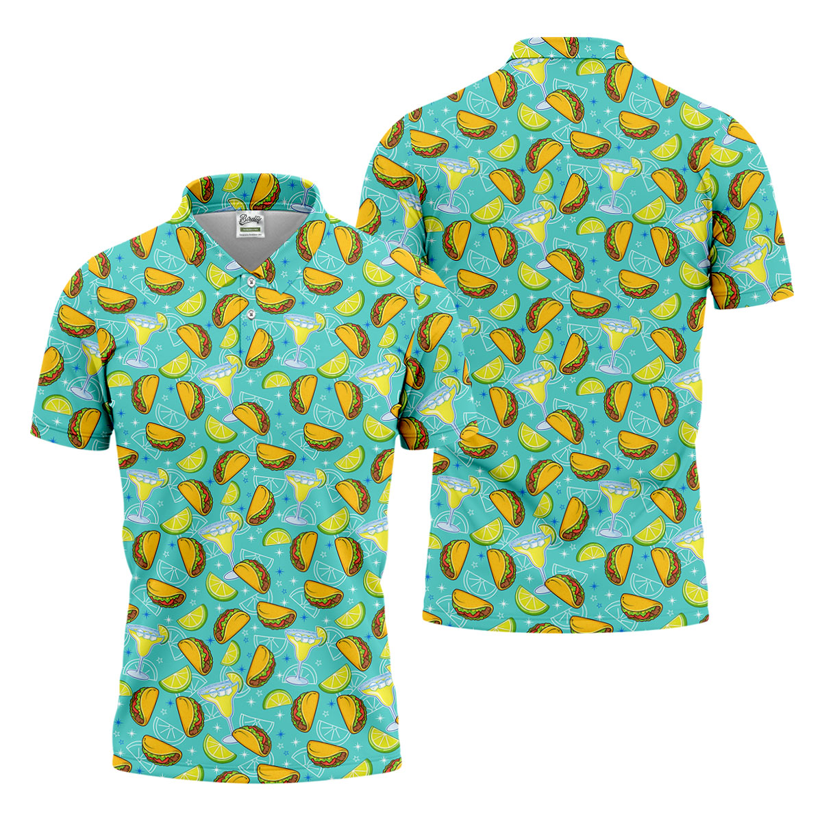 Cocktail Margarita Taco Men's Polo Shirtinco De Mayo Celebration Fiesta Golf Shirt For Men