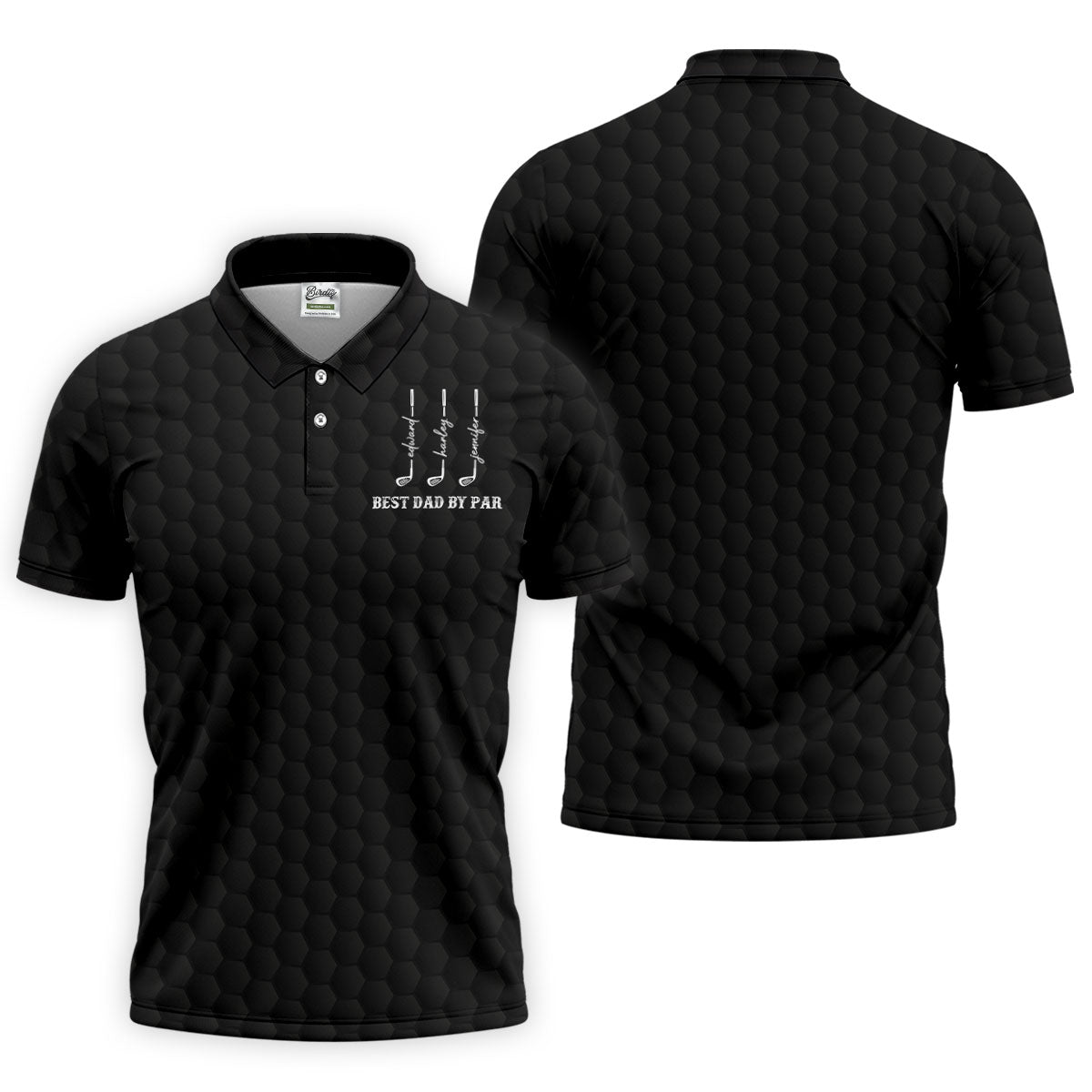 Best Dad By Par Father's Day Golf Shirt, Grandpa Golf Gift, Golf Gift For Dad, Polo Shirtor Men