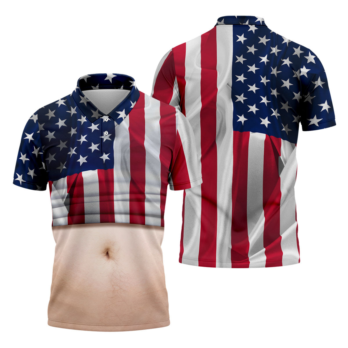 US Flag Pattern 250 Years Men's Funny Golf Polo Shirts, Father's Day Golf Shirt, Golf Gift For Dad