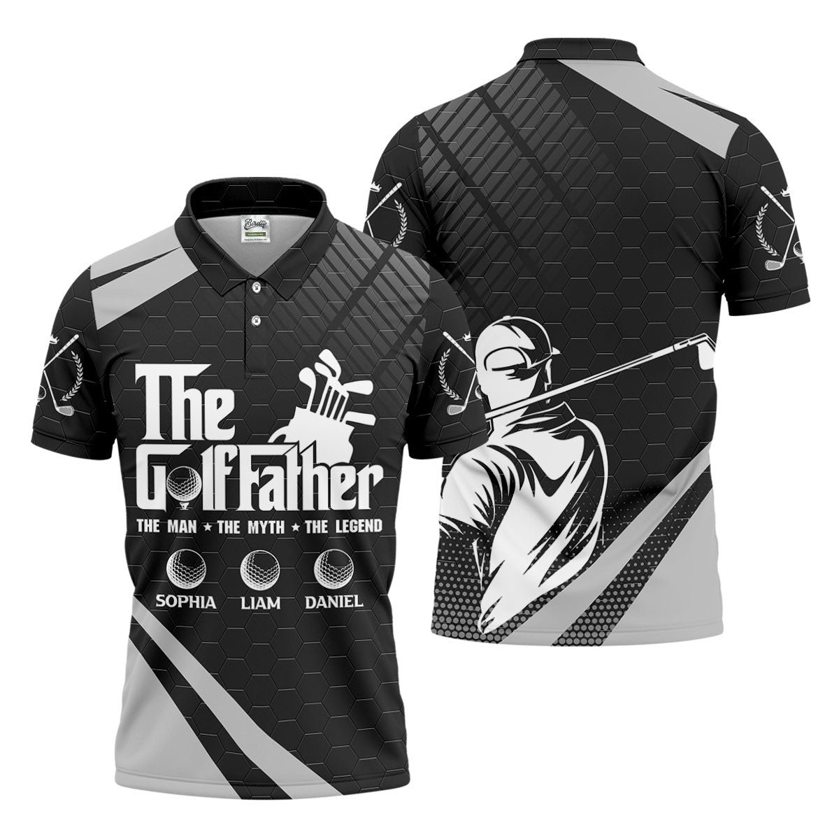 The Golf Father The Man The Myth The Legend Golf Tops For Men, Father's Day Golf Gift