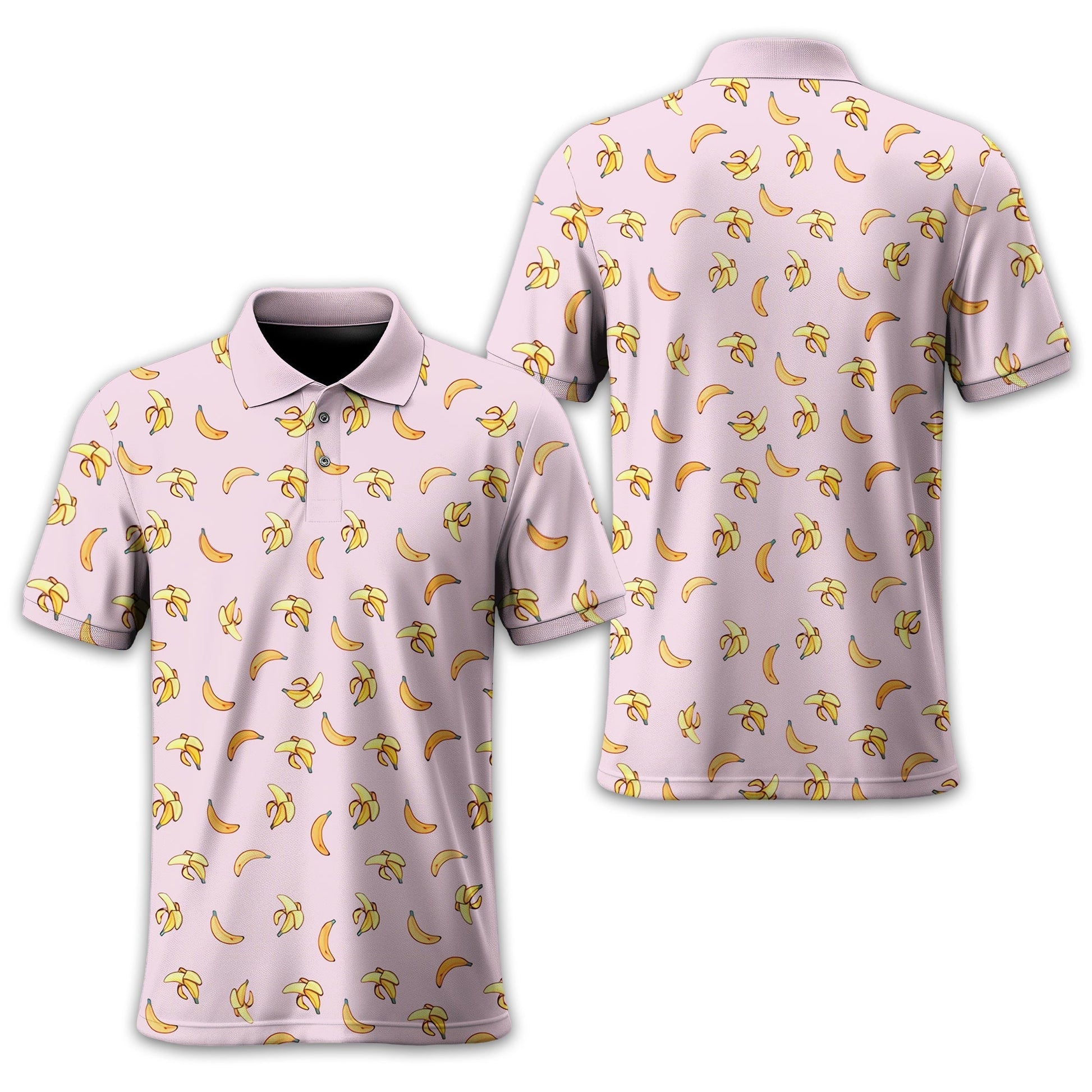 Banana Men's Golf Polo ShirtFunny Golf Shirt, Gift For Golfers