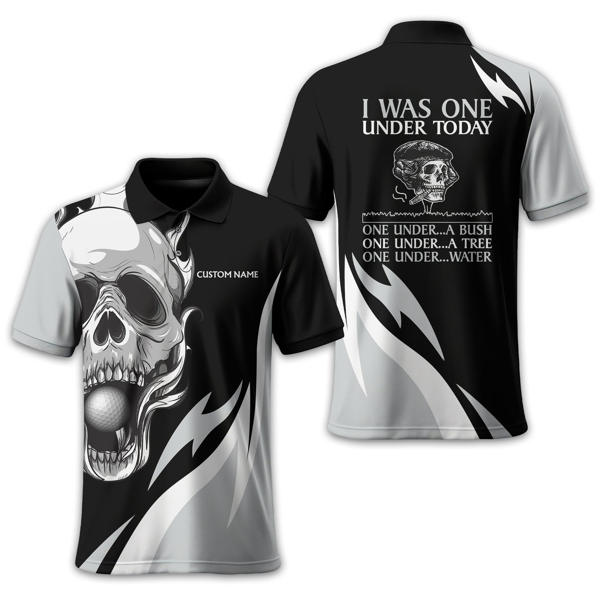 I Was One Under Today Personalized Golf Polo Shirtolf Shirt For Men, Gift For Golfers