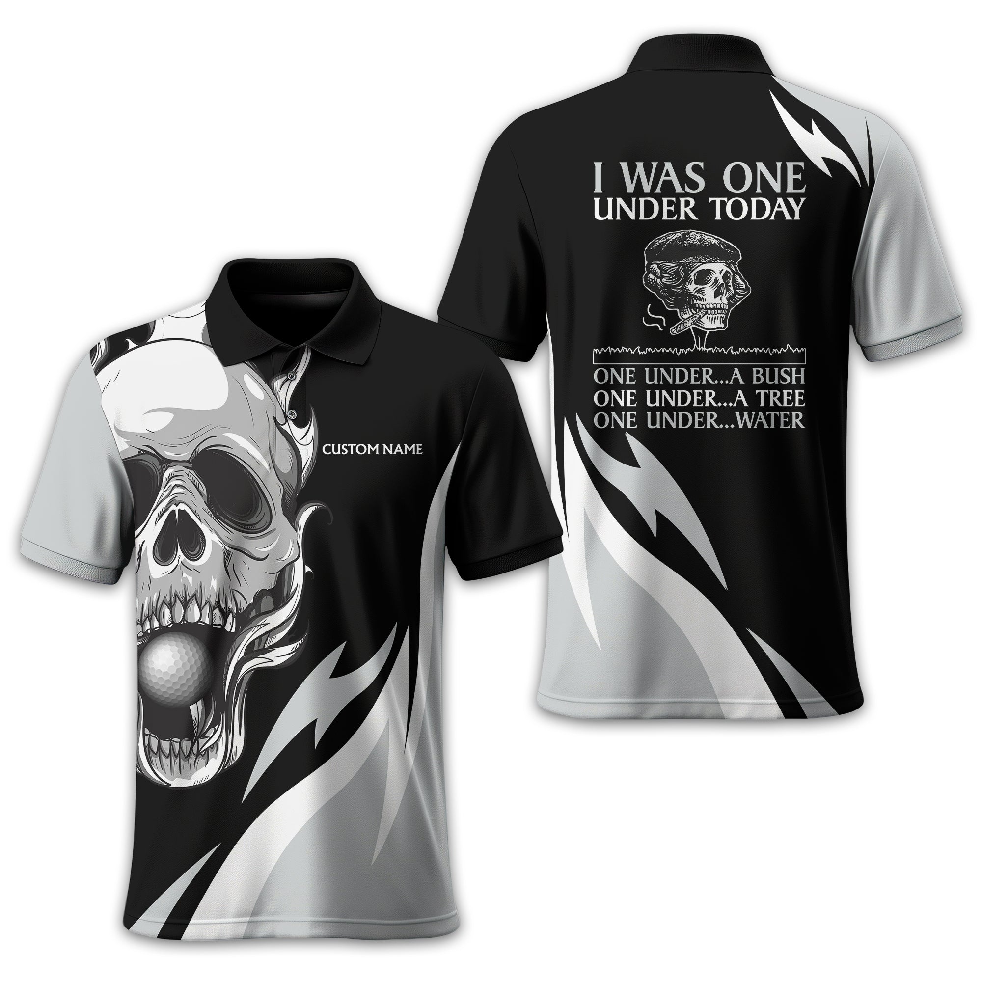 I Was One Under Today Personalized Golf Polo Shirtolf Shirt For Men, Gift For Golfers