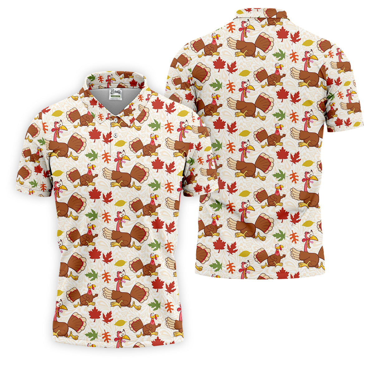 Funny Turkey Thanksgiving Golf Tops For Men, Fun Golf Shirts For Men, Cool Golf Gift, Golf Shirts For Men