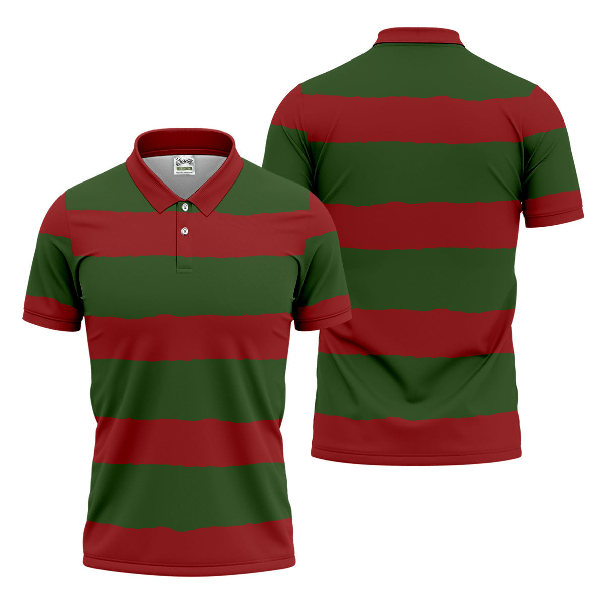 Halloween Freddy Horror Movie Golf Shirt, Horror Character Costume Shirt, Polo ShirtFor Men, Halloween Golf Shirt