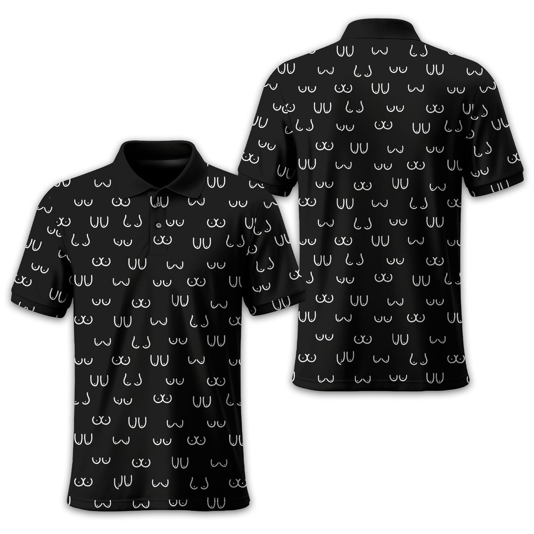 Funny Pattern Men Golf Polo ShirtGift For Golfers, Golf Gift For Men