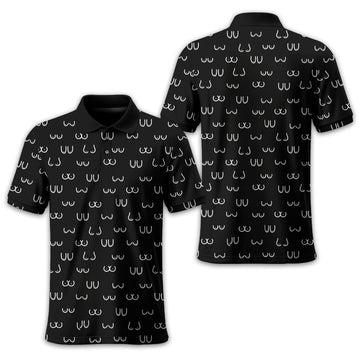 Funny Pattern Men Golf Polo ShirtGift For Golfers, Golf Gift For Men