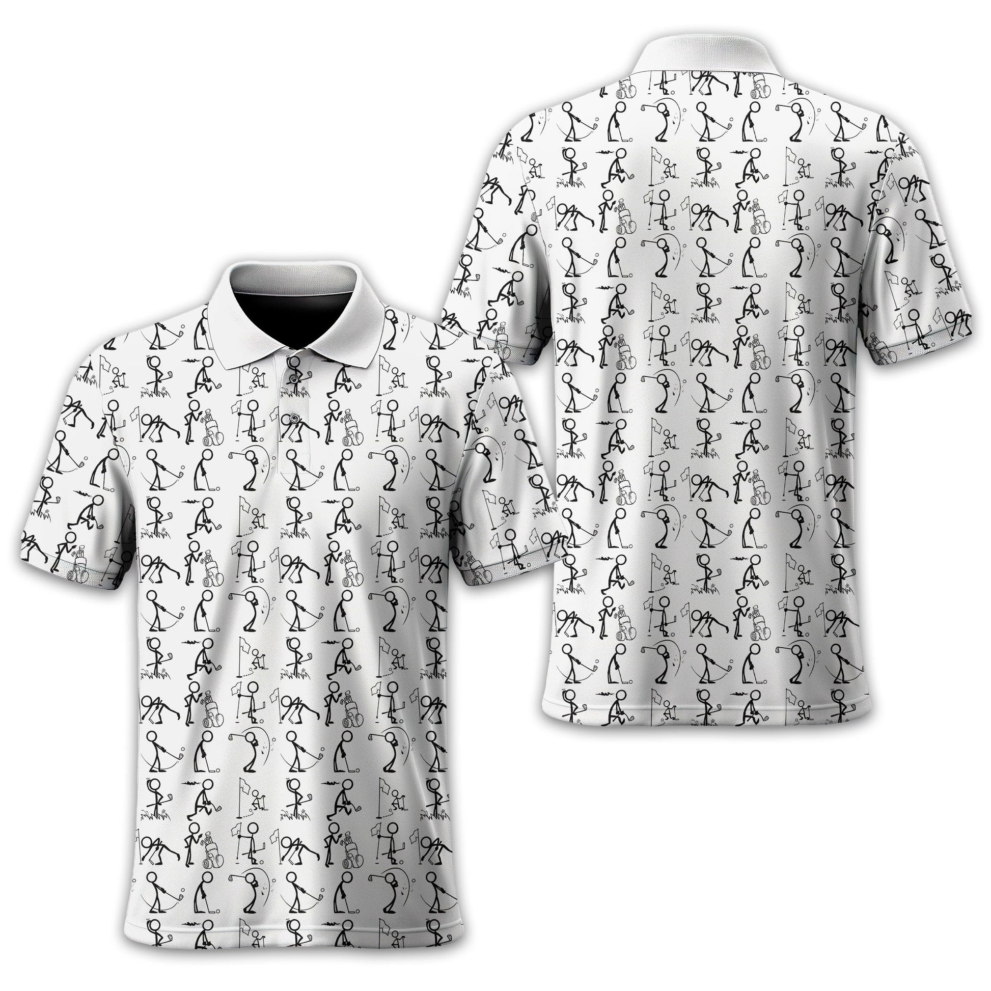 White Golf Polo ShirtFunny Golf Shirt, Gift For Golfers