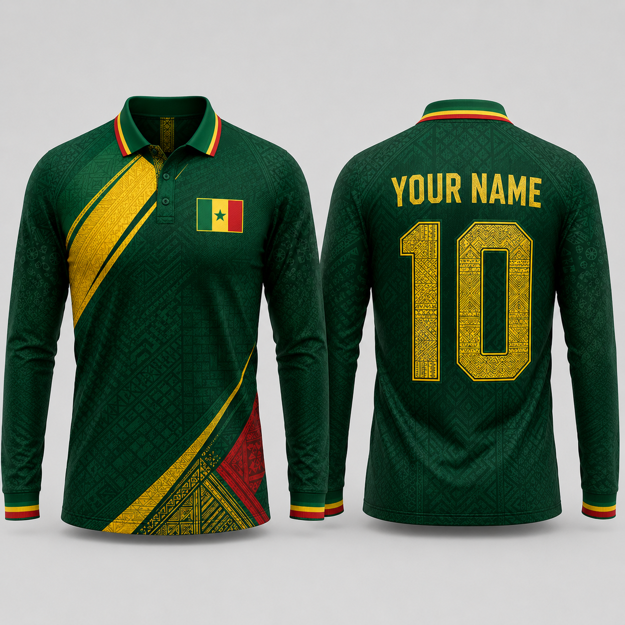 Senegal Football V-NeckMen Football Lover, Senegal National Team Jersey, Soccer Fan Gift