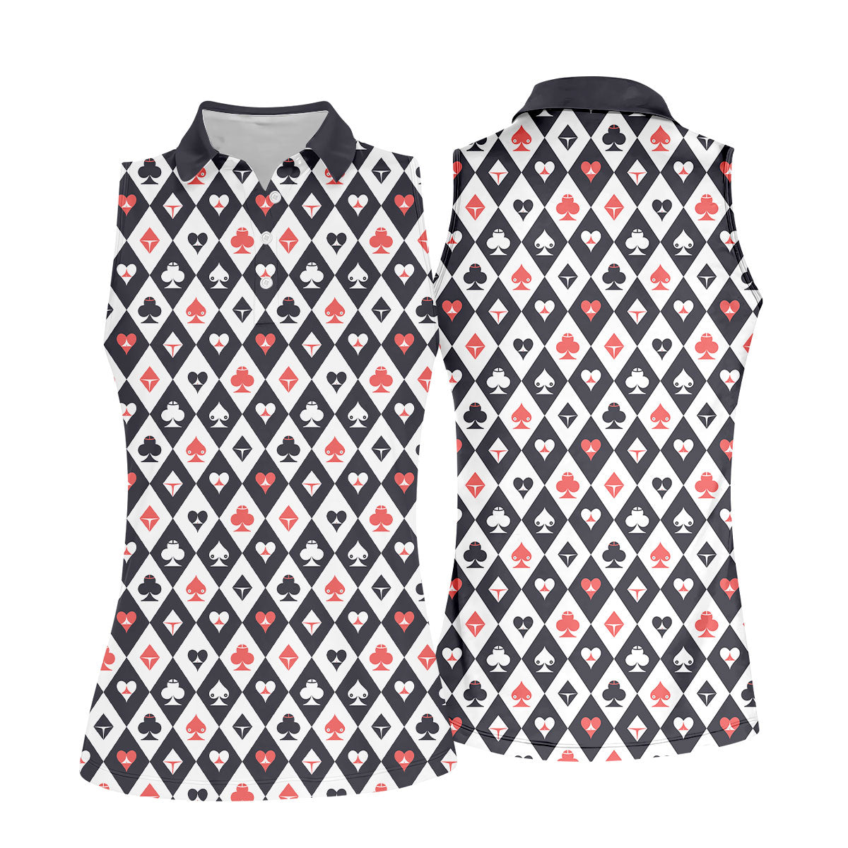 Casino Royale Dirty Argyle Pattern Funny Women's Golf Tops, Valentines Golf Gift, Ladies Golf Polos