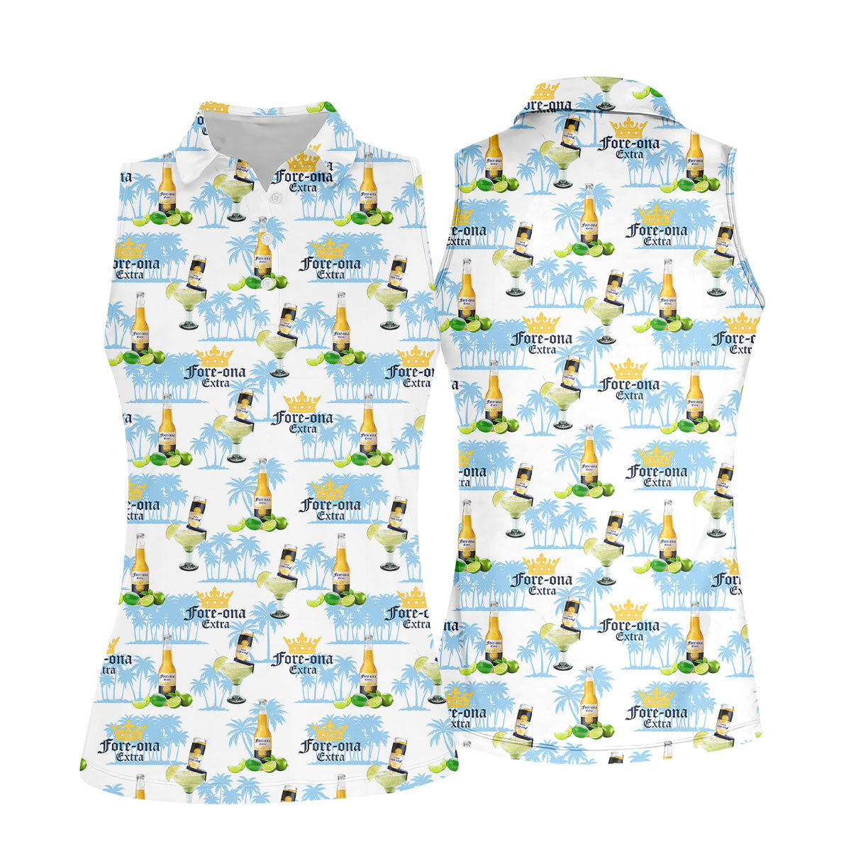 Fore-ona Extra Find Your Fairway Golf And Beer Fun Women's Golf Shirts, Ladies Golf Shirts