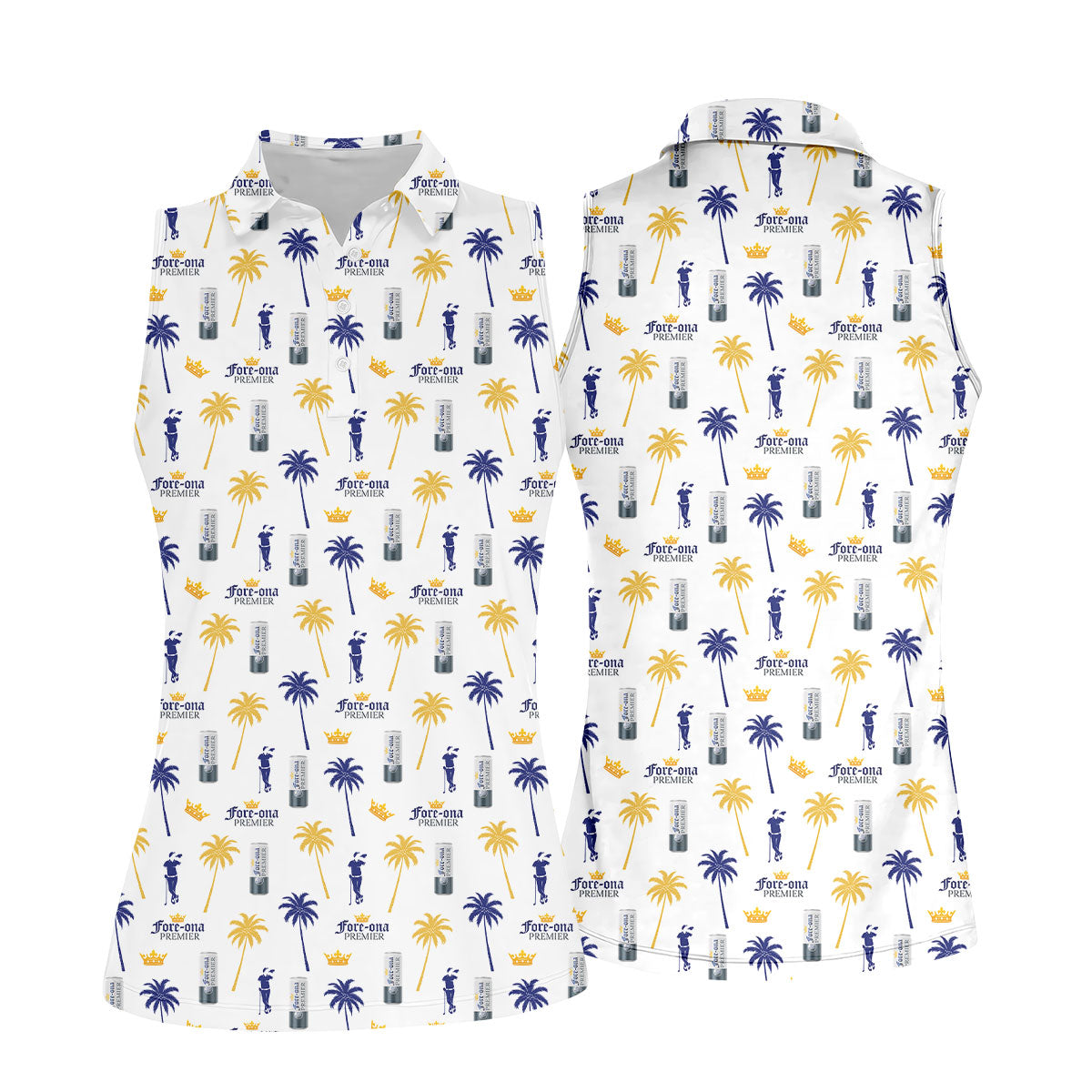 Fore-ona Premier Find Your Fairway Golfer Drinking Fun Women's Golf Shirts, Ladies Golf Shirts