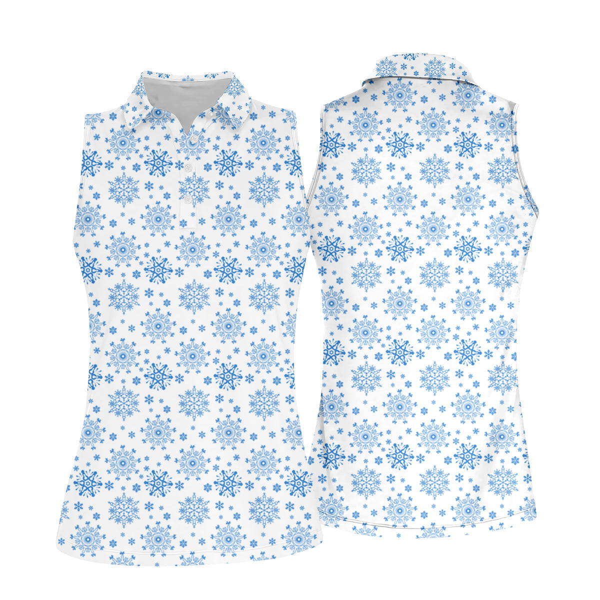 Dirty Funny Adult Humor Snowflakes Blue And White Fun Women's Golf Shirts, Christmas Golf Shirt, Ladies Golf Shirts