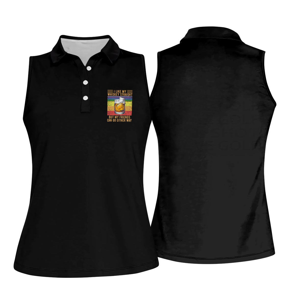 I Like My Whiskey Straight LGBT Pride Month Fun Women's Golf Shirts, LGBT Support Pride Shirt