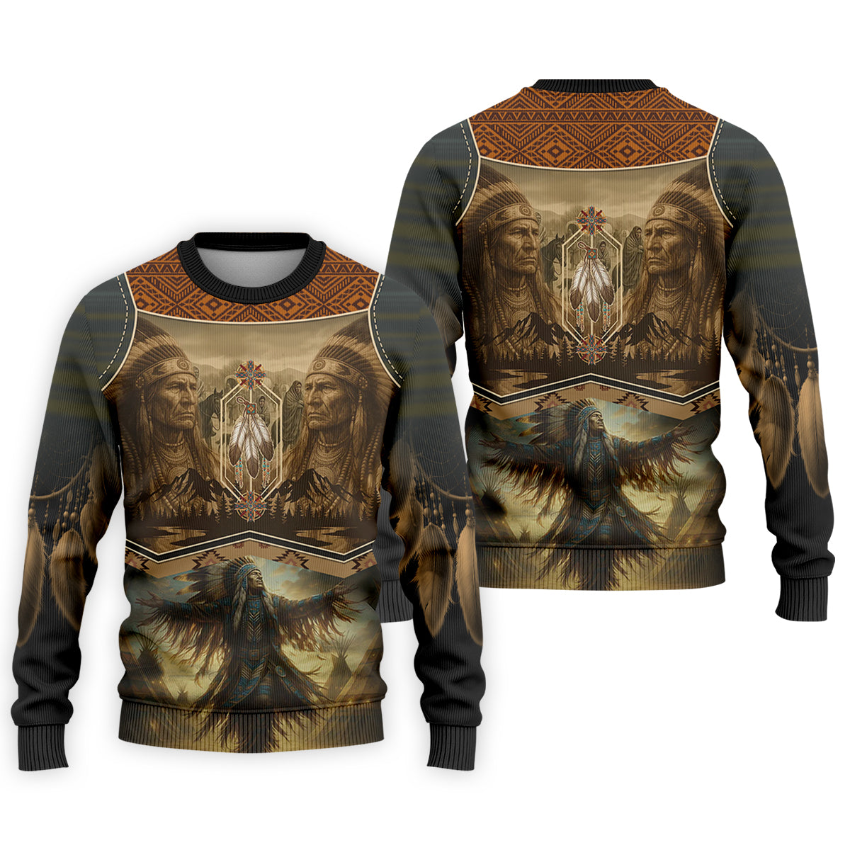Spirit of the Ancestors Golf Tops For Men, Native American Ancestry Polo Shirtor Men, Indigenous Peoples Month