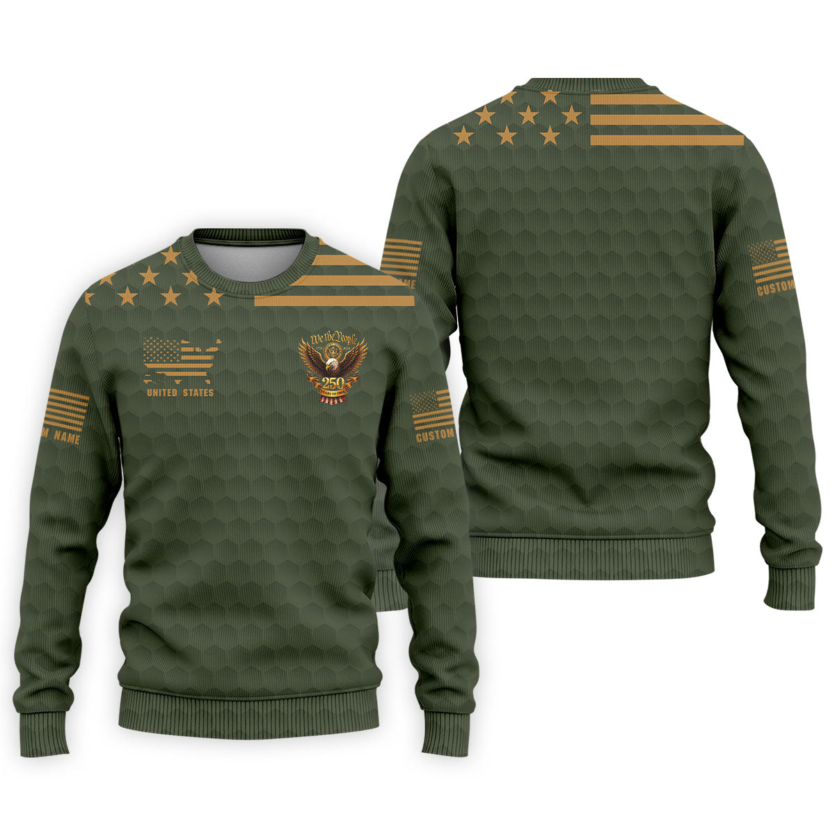 Army Veteran We The People 250 Years Of Free 4th Of July Golf Shirt, Golf Shirts For Men