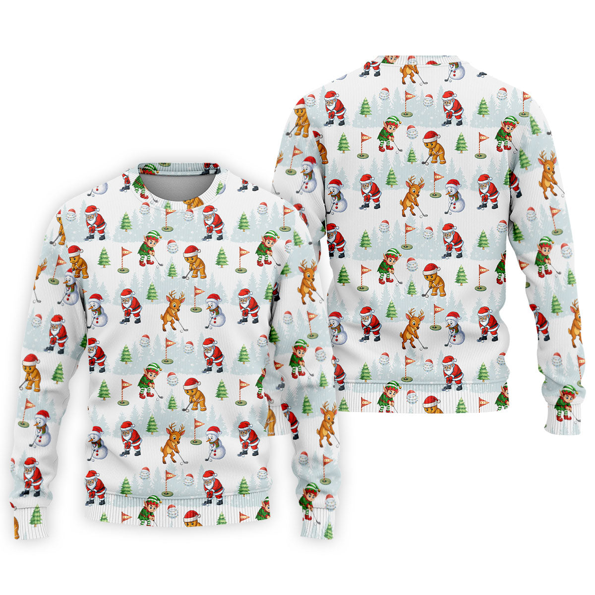Classic Christmas Characters Golf Tops For Men, Cute Golf Outfit, Fun Golf Shirts For Men, Christmas Golf Shirt