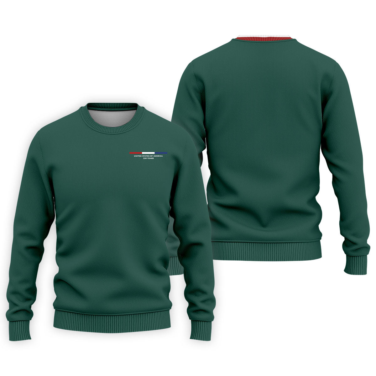 United States Of America 250 Years Green Golf Shirt, Patriotic Golf Shirt, Golf Shirts For Men
