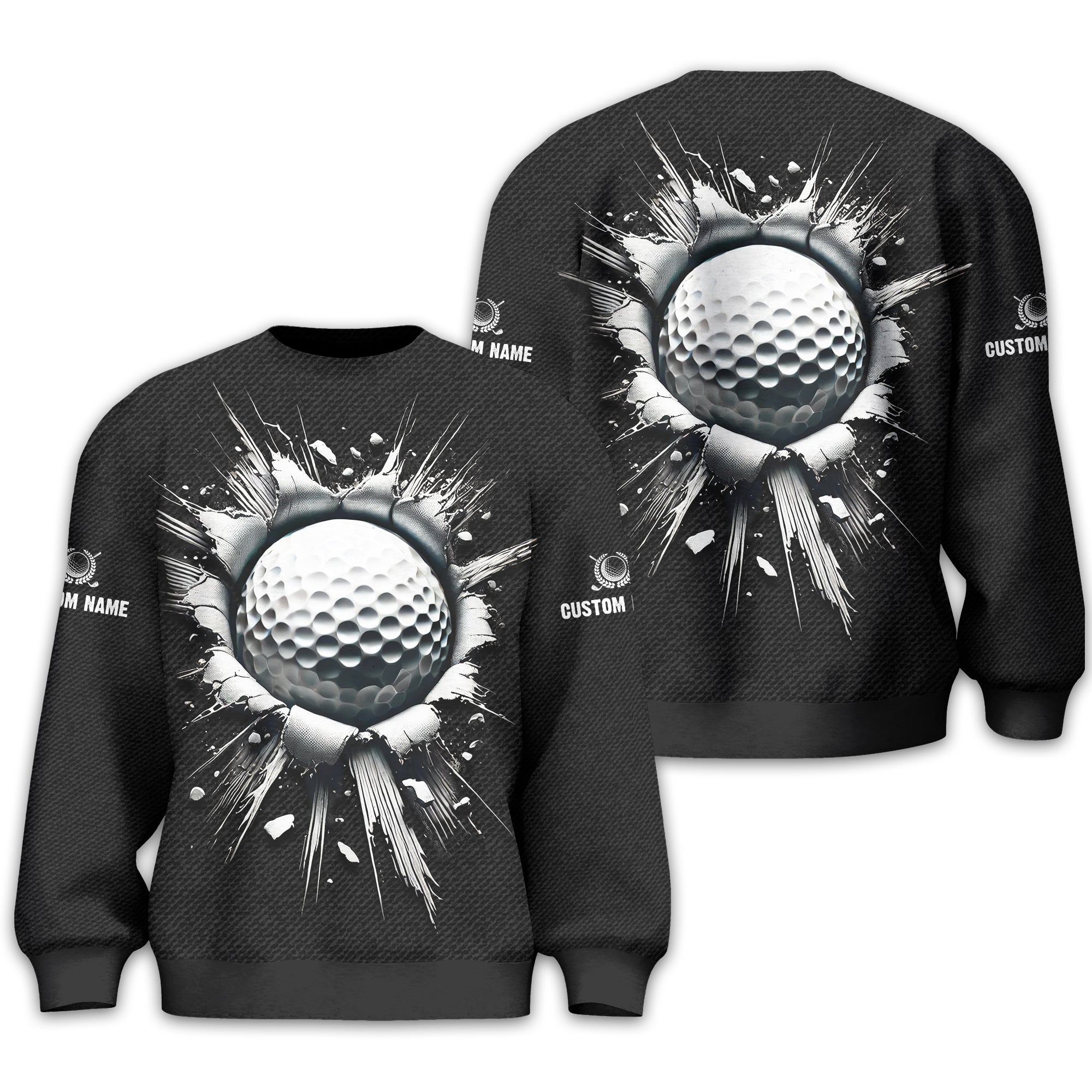 Personalized Black Golf Polo ShirtGolf Shirt, Gift For Golfers