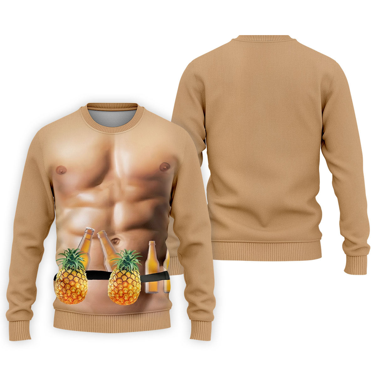 Funny Muscle Man Pineapple Beer Hawaiian Golf Shirt, Polo Shirtor Men, Golfing Apparel