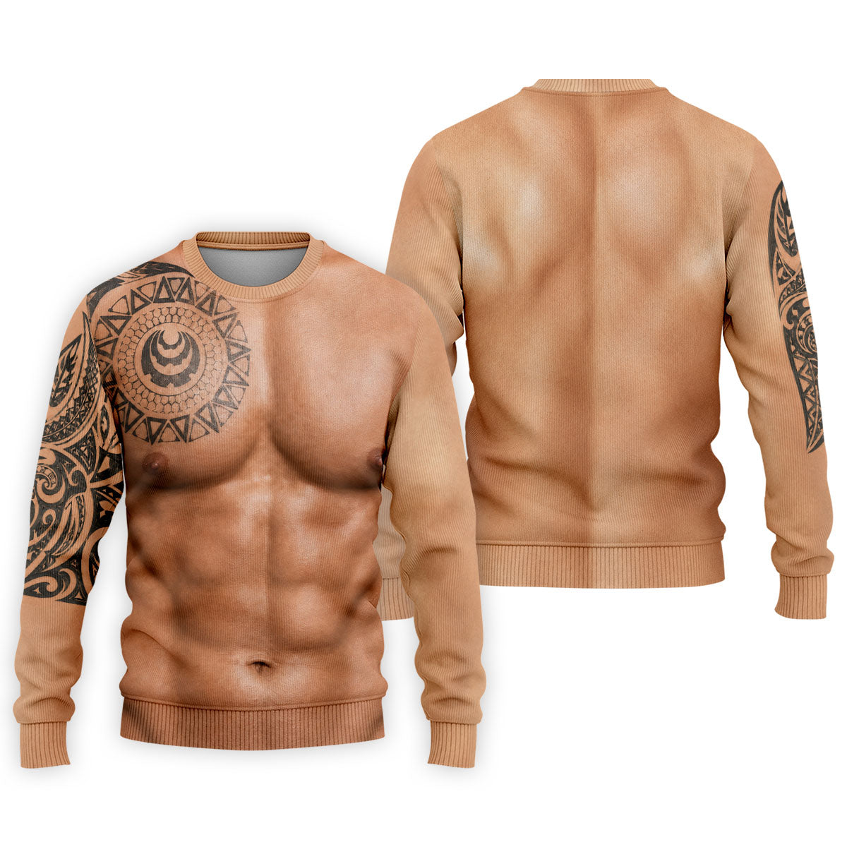 Funny Muscle Body Tattoo Print Golf Shirt, Funny Golf Shirt, Men's Golf Shirt, Polo Shirts For Men