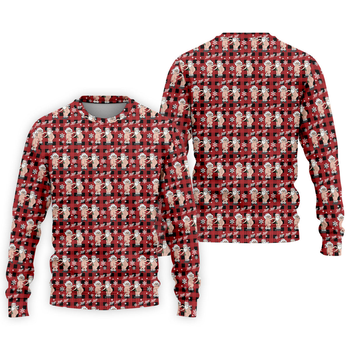 Ho Ho Ho Naughty Couple Funny Santa Christmas Golf Shirt, Fun Golf Shirts For Men, Polo Shirtor Men