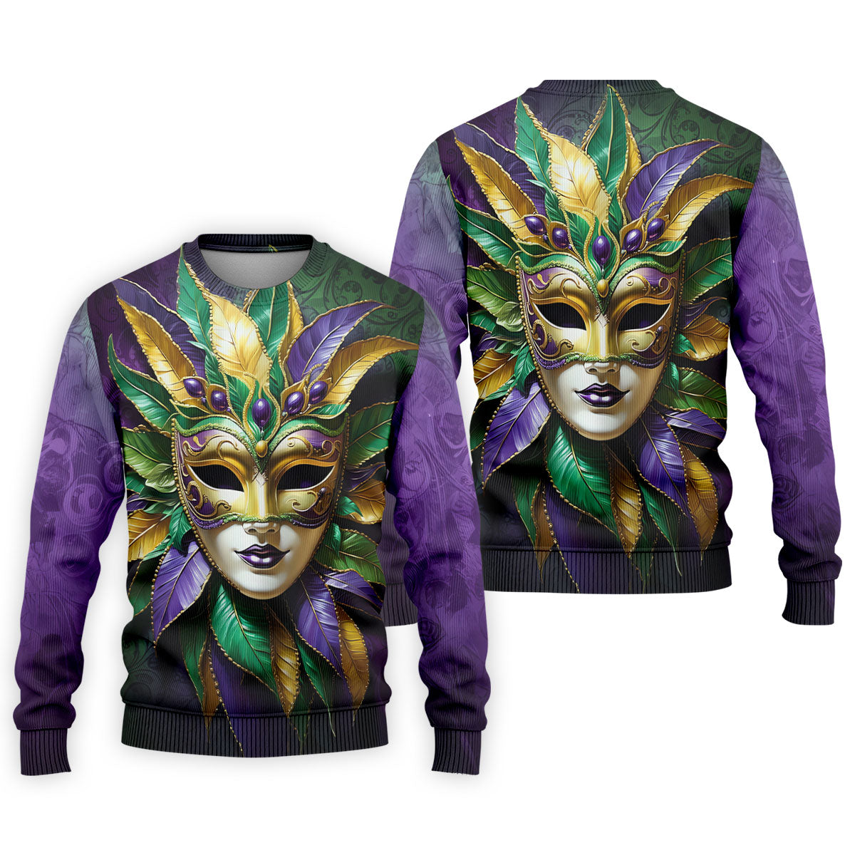 Mardi Gras Festival Mask All Over Print Golf Tops For Men, Polo ShirtFor Men, Golf Shirts For Men