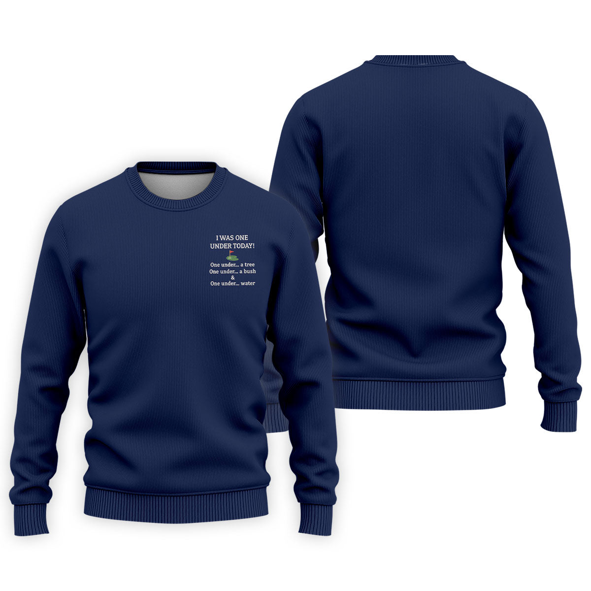 I Was One Under Today Navy Golf Shirt, Funny Golf Shirt, Golf Shirts For Men, Polo Shirtor Men