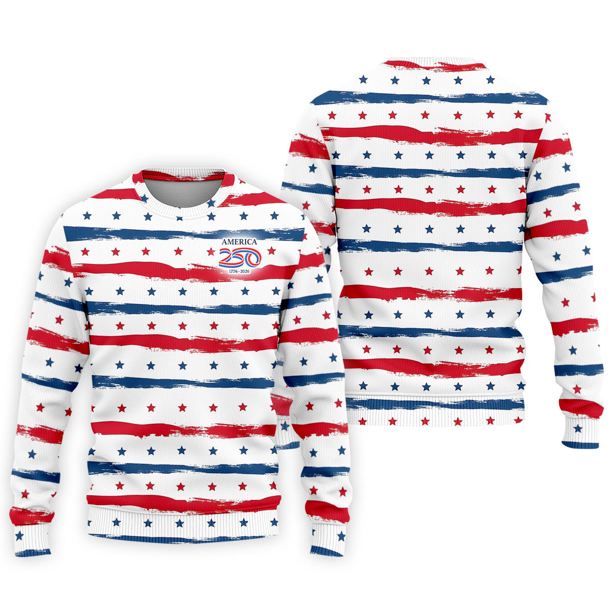 America 250 Red White Blue Stars And Stripes Golf Tops For Men, Patriotic 4th Of July Golf Shirts For Men