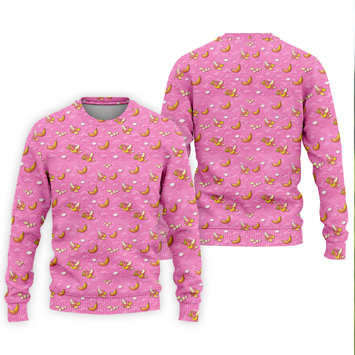 Banana And Donut Dirty Humor Pink Golf Shirt, Fun Golf Shirts For Men, Valentines Golf Gift, Golf Shirts For Men