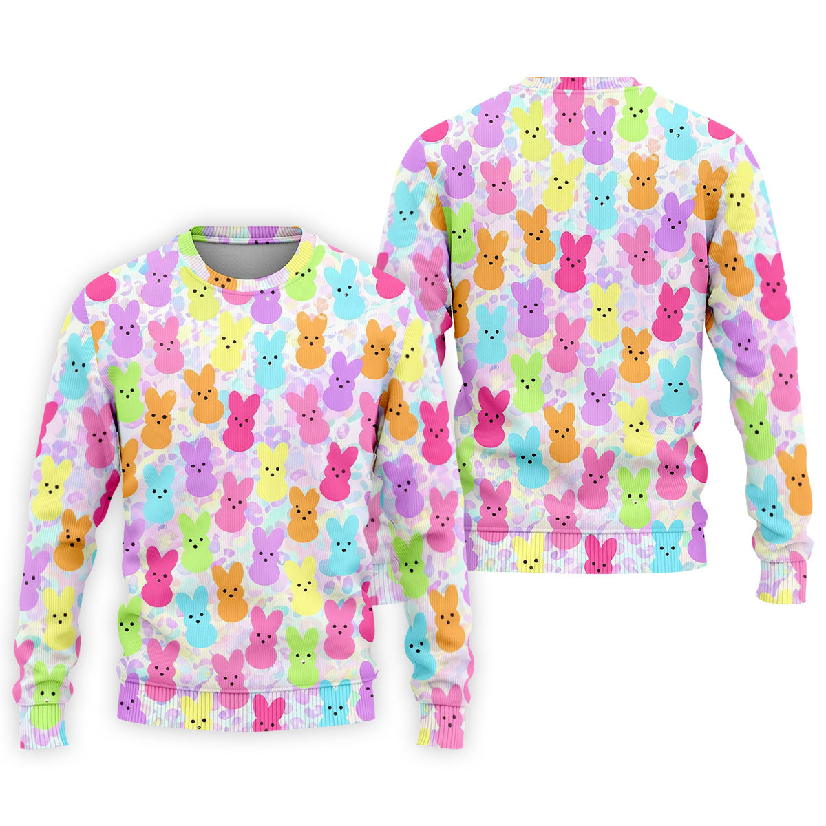 Pastel Easter Peeps Golf Shirts For Men, Cute Golf Outfit, Men's Funny Golf Shirts, Polo Shirt Men