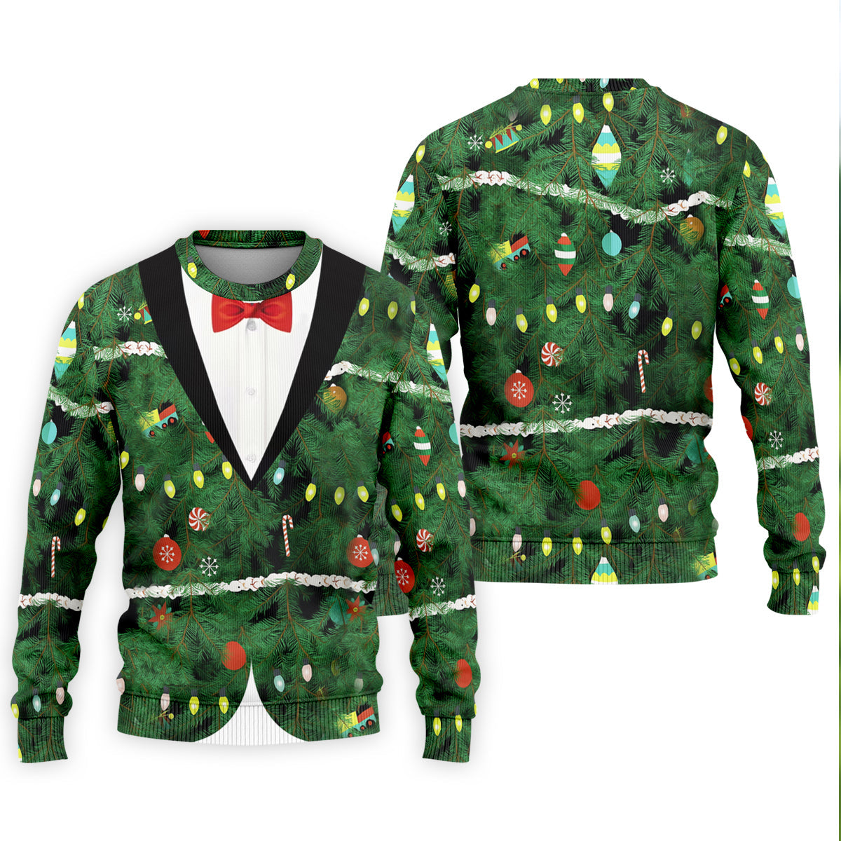 Christmas Tree Needles Green Festive Men's Golf Polo Shirt Christmas Golf Shirt, Golf Gift For Men