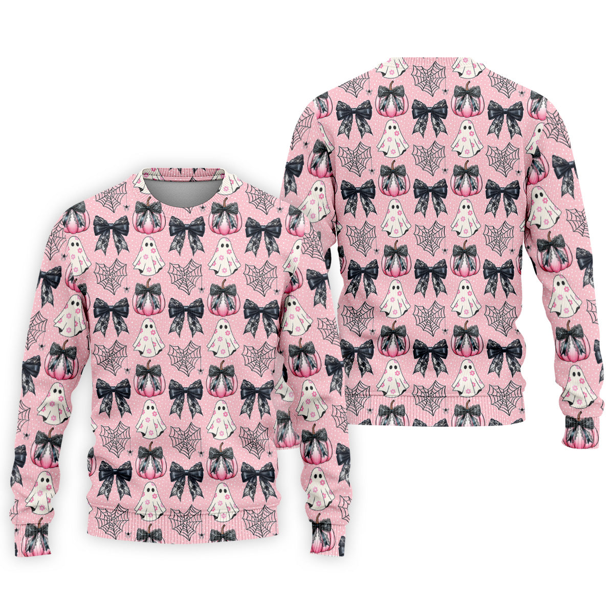 Coquette Pumpkin Boo Pink And Black Cute Golf Outfit, Fun Golf Shirts For Men, Golfing Apparel