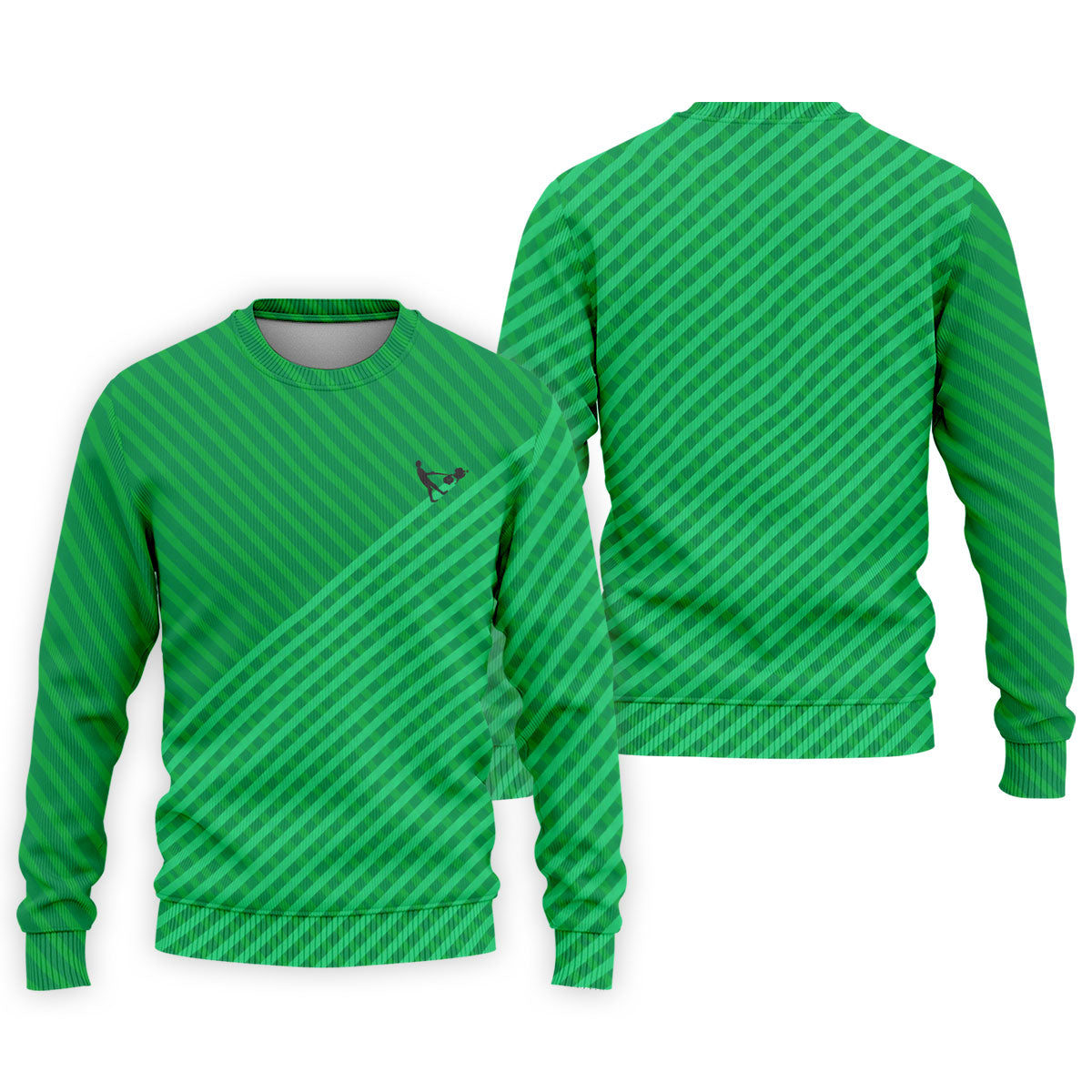 Lawn Mower Green Cross Stripe Father's Day Golf Shirt, Polo Shirt Men, Golf Gift For Dad