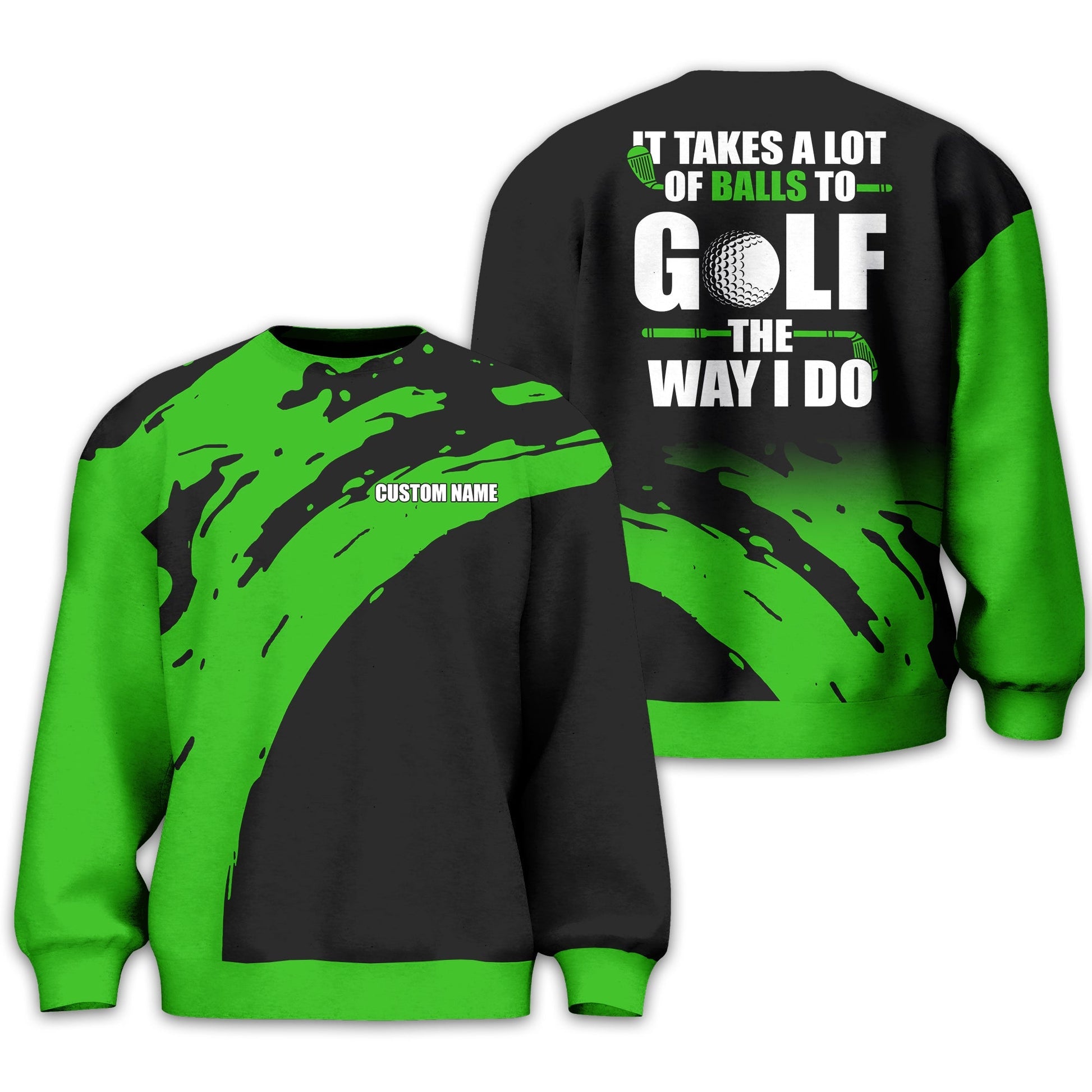 It Takes A Lot Of Balls To Golf The Way I Do Personalized Golf Polo ShirtGolf Shirt For Men, Gift For Golfers