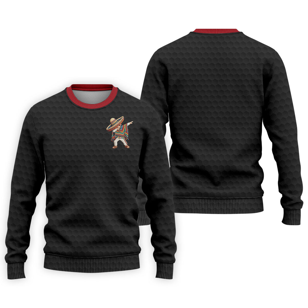 Cinco De Mayo Celebration Golf Ball Pattern Black Golf Shirt, Polo Shirt Men