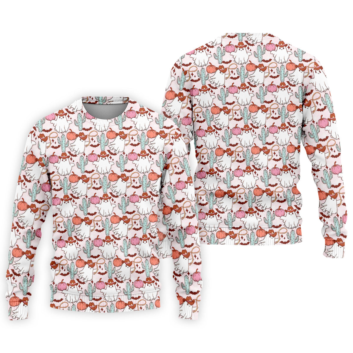Cowboy Ghost Howdy Halloween Fun Golf Shirts For Men, Polo ShirtFor Men, Golfing Apparel