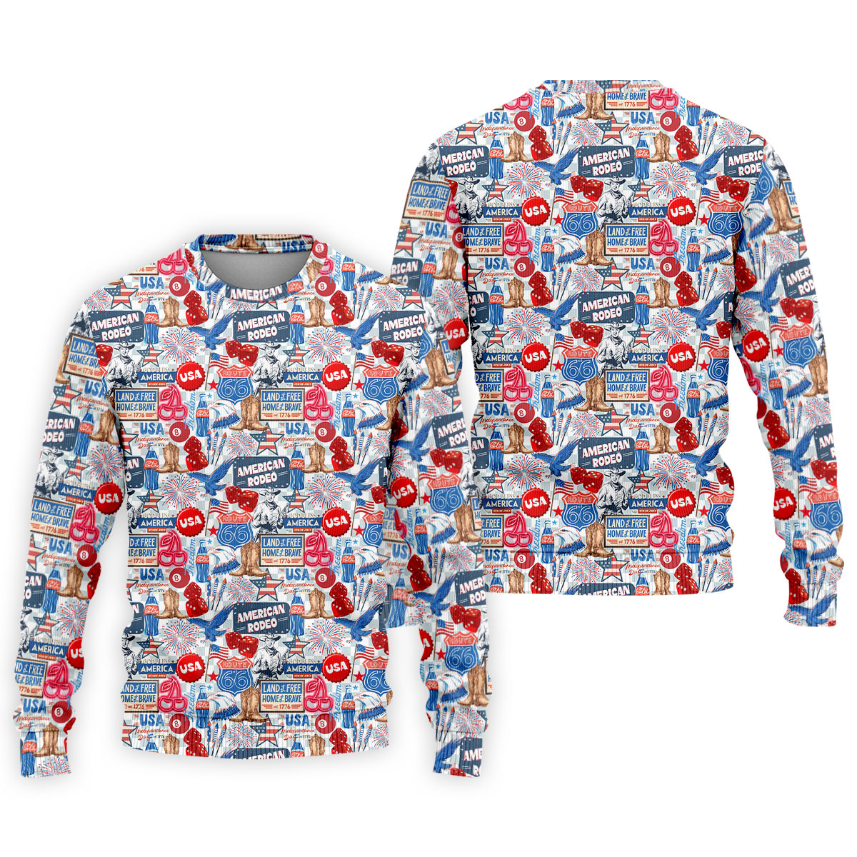 American Rodeo Western Theme Patriotic 4th Of July Golf Shirt, 250th Anniversary Golf Shirts For Men