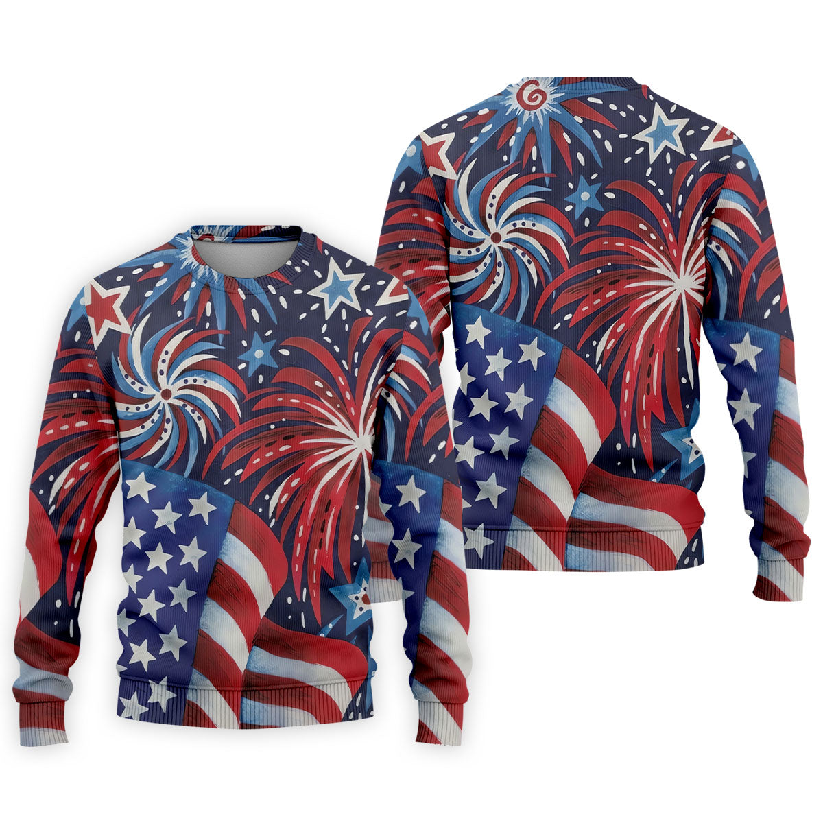 American Flag Pattern Red White Blue 250th Anniversary Patriotic Golf Shirt, Golf Shirts For Men