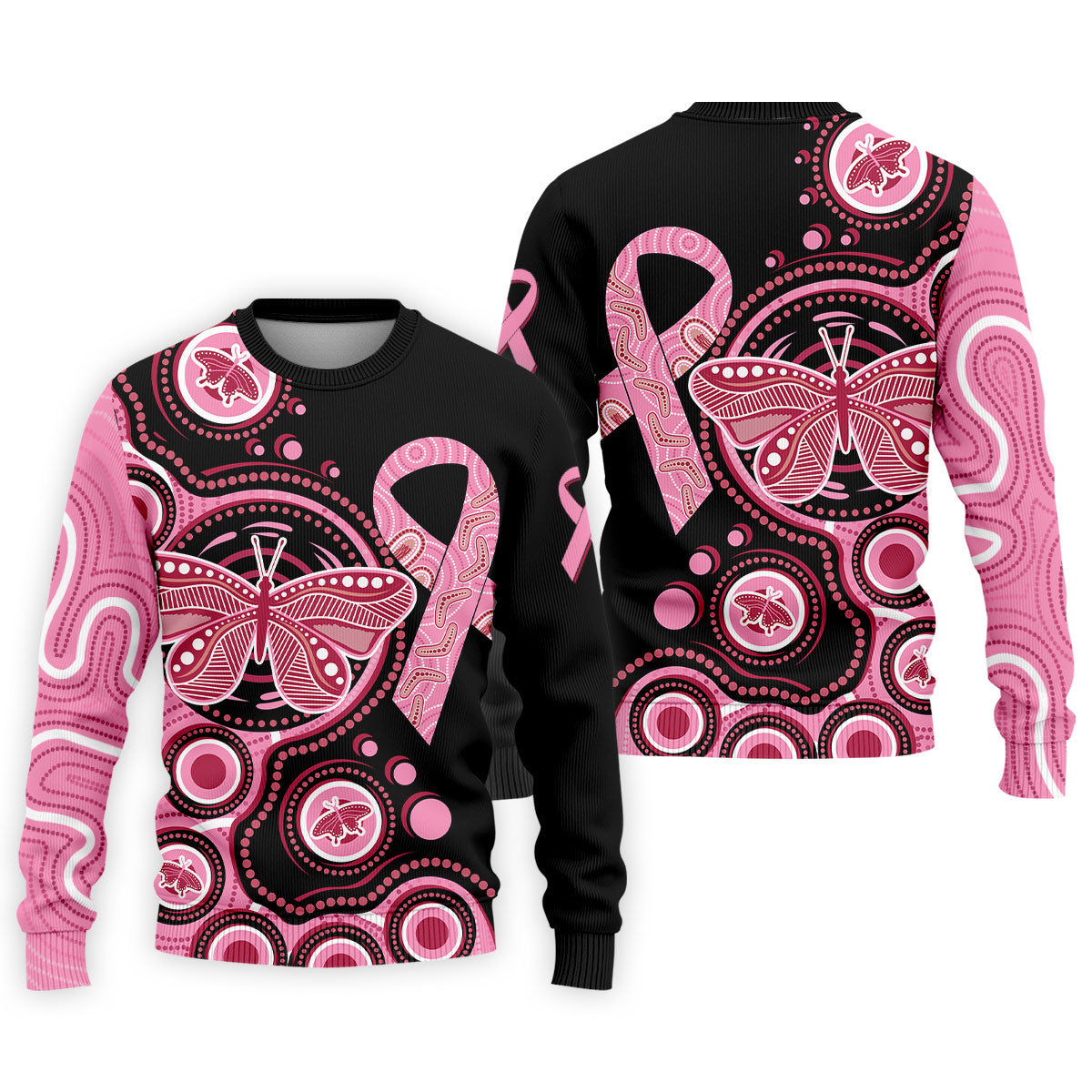 Breast Cancer Pink Butterfly Golf Tops For Men, Cancer Awareness Shirt, Polo ShirtFor Men