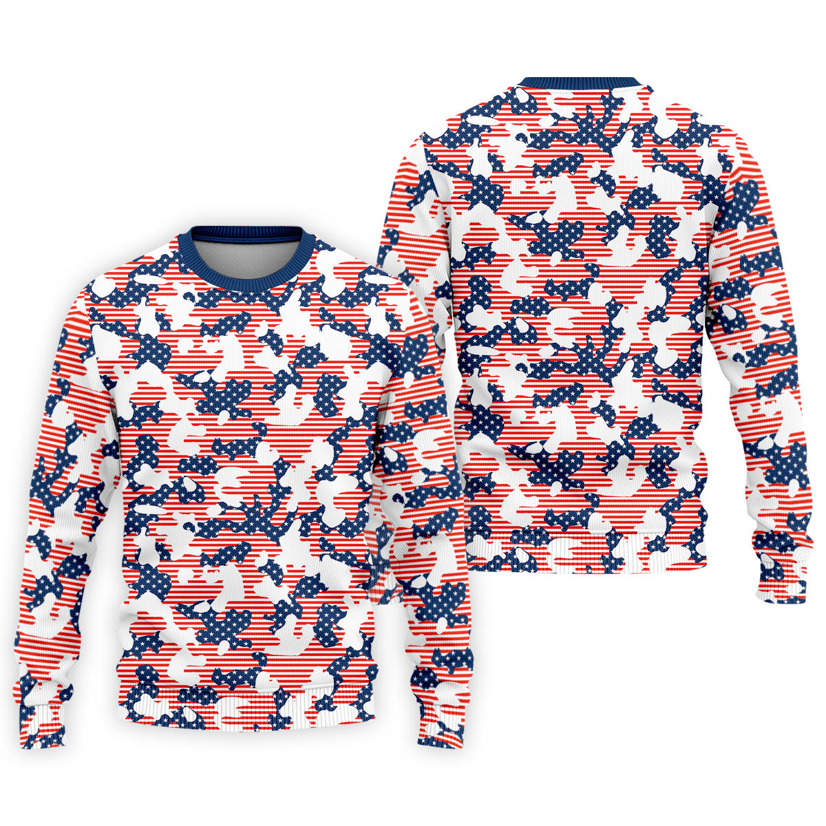 Red White And Blue Camo Patriotic Golf Shirt, 4th Of July Golf Shirt, 250 Celebration Golf Shirts For Men