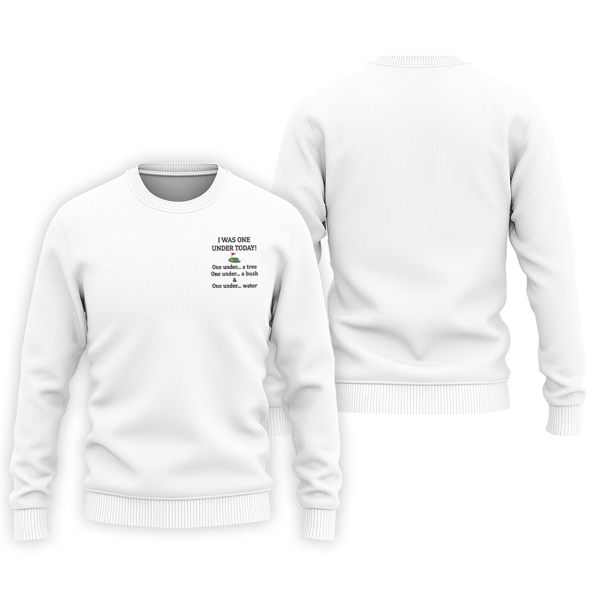 I Was One Under Today White Golf Shirt, Funny Golf Shirt, Golf Shirts For Men, Polo Shirt Men