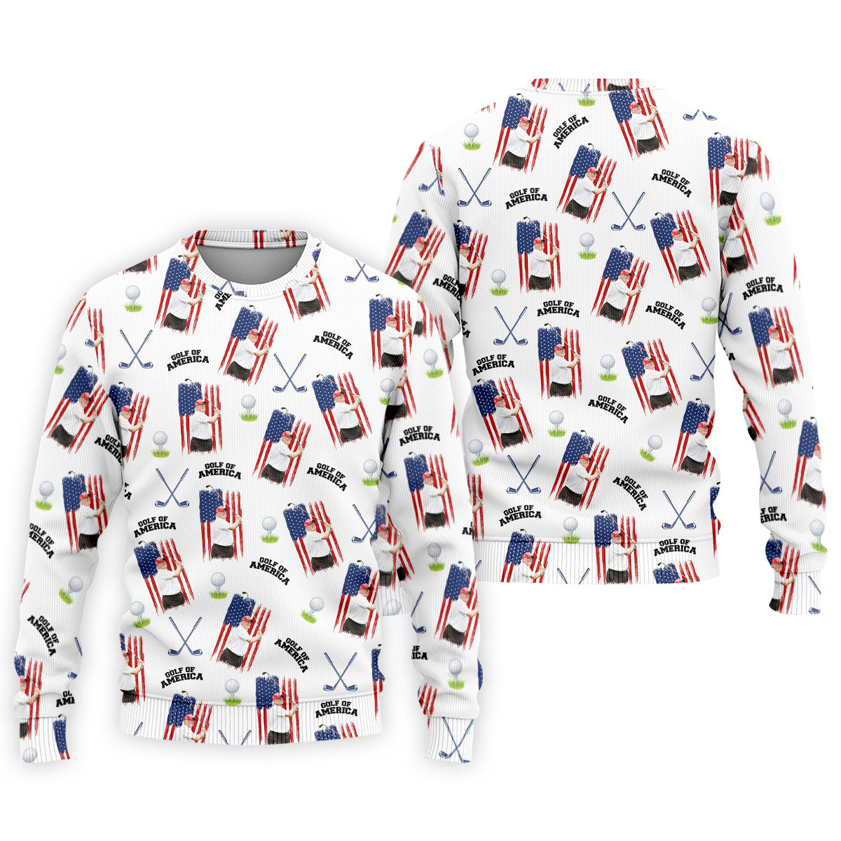 Golf Of America Patriotic Golf Shirt, Men's Funny Golf Shirts, 250 Years 4th Of July Golf Shirts For Men