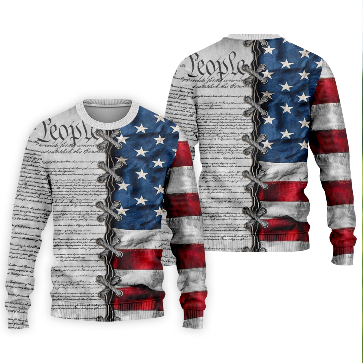 We The People Preamble Patriotic 4th Of July Grey Golf Shirt, 250th Anniversary Golf Shirts For Men